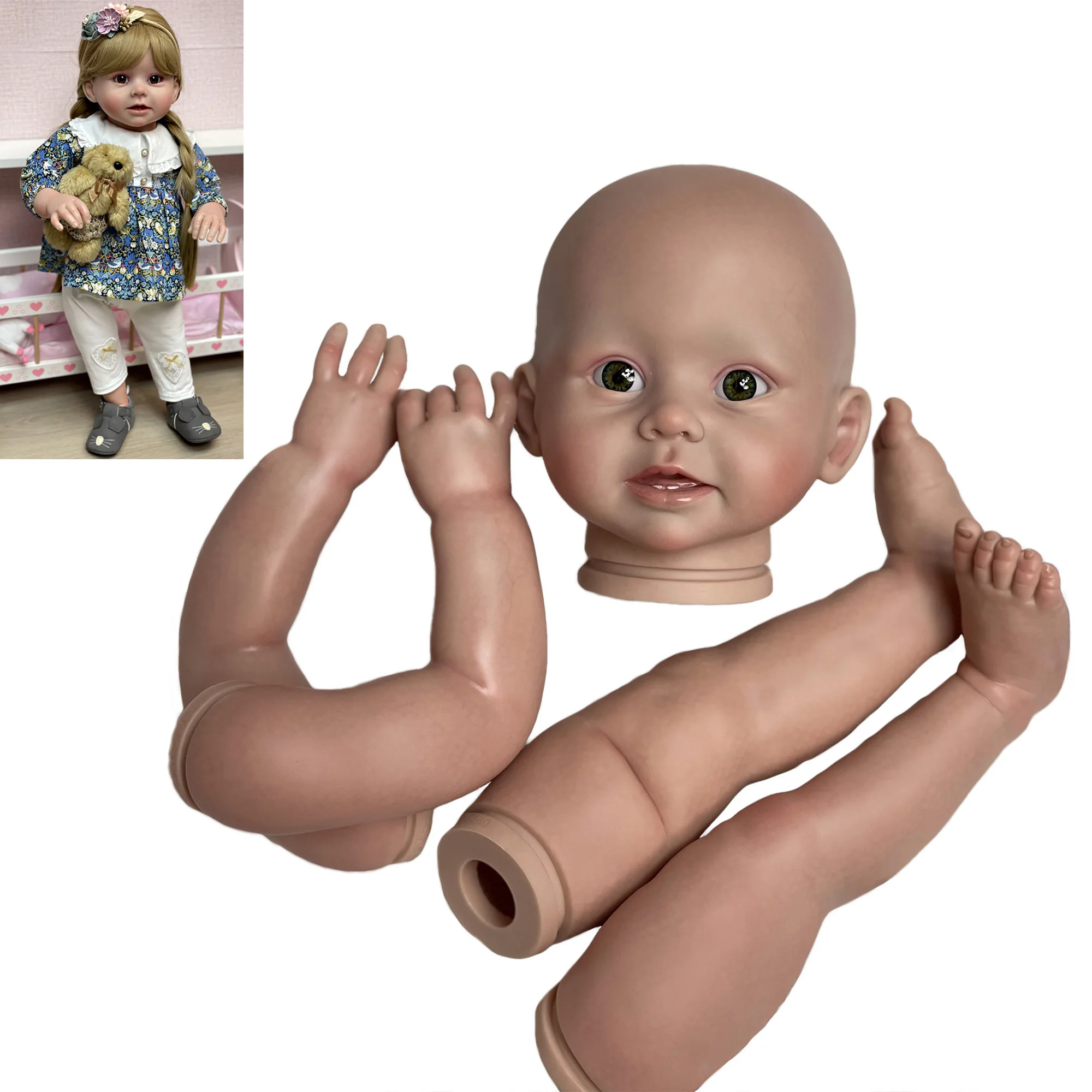 

26 Inch Bonnie Painted Bebe Doll Kits Reborn Doll Kit Unassembly reborn sin pintar reborn doll kit Doll Accessories