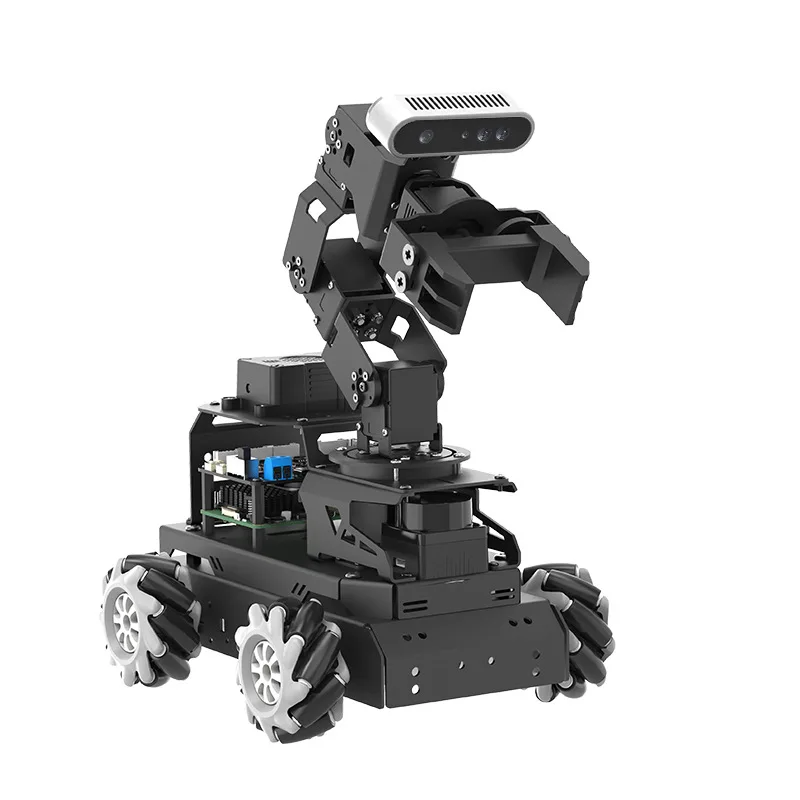 Raspberry Pi 5 AI Vision Development Kit Depth Camera SLAM ROS2 Programming Mechanical Arm Platform