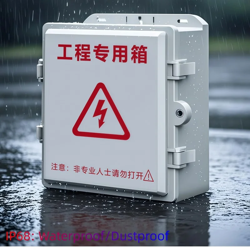 Outdoor Waterproof Electrical Box CCTV Camera Junction Box ABS Plastic Distribution Enclosure Lockable Router Indoor Outdoor
