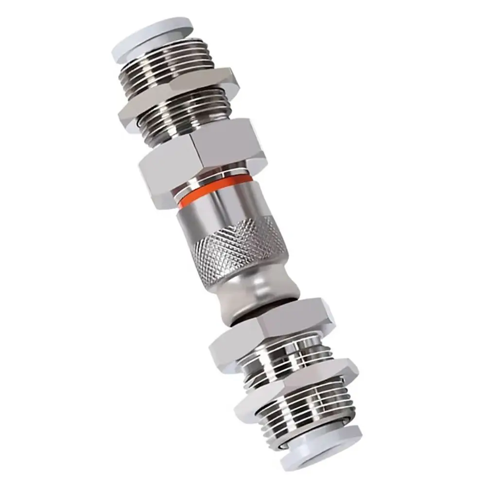 1Pcs KK2P/KK2S-04H-06H-04E-06E Tracheal Quick Connector One-way Pneumatic Quick Coupling PU Tube Brass Pipe Joint