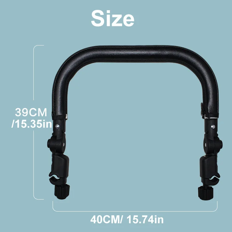 Description Picture 3 of itemUniversal Baby Stroller Armrest Buggy Accessories Pram Bumper Bar Infant Jogger Cart Handlebar for Yoyo Bugaboo Bee Cybex Eezy S