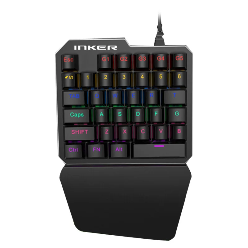 

K9 one-handed mechanical keyboard Gun God Throne left-hand keyboard ebay cross-border Amazon