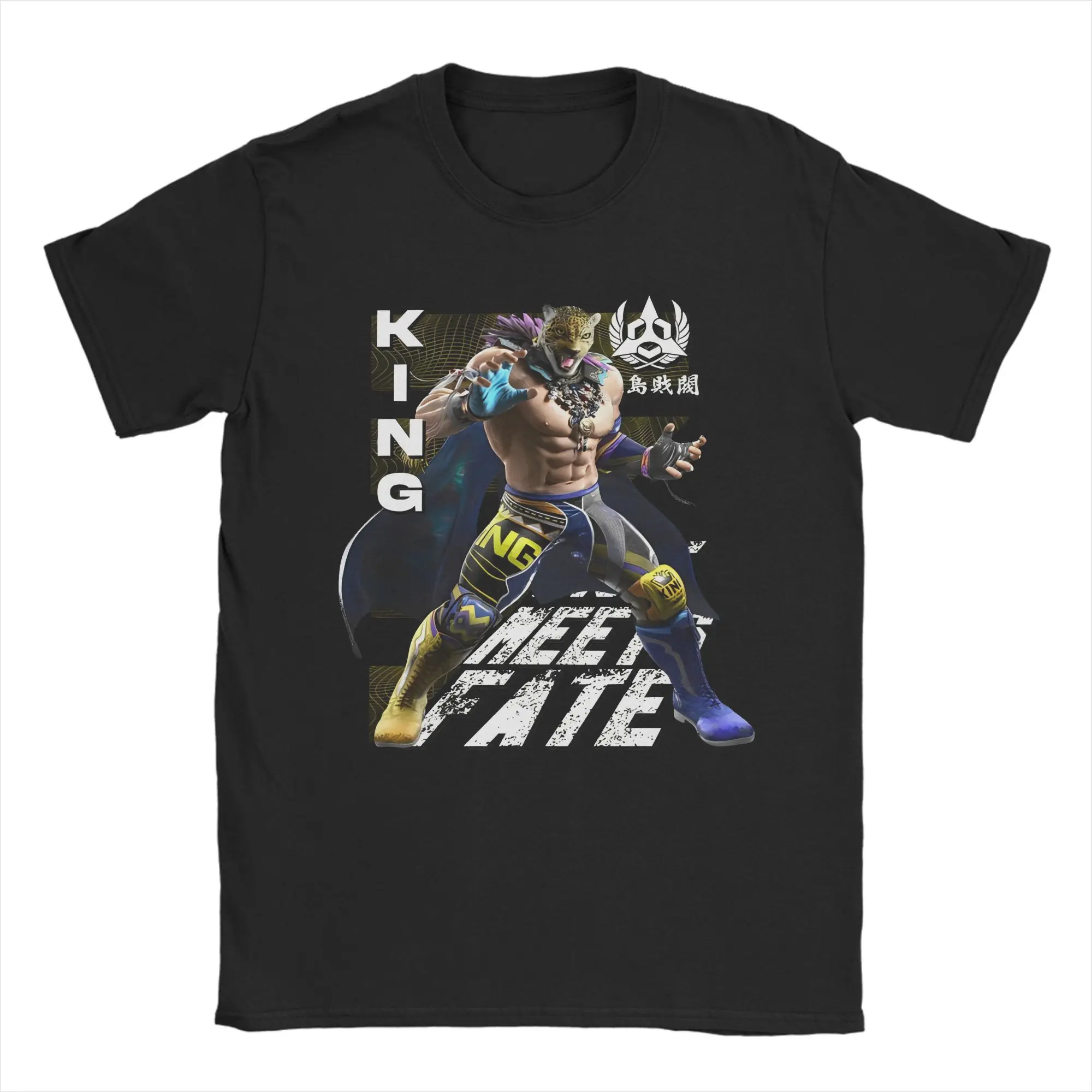 Leisure KING Tekken 8 Camisetas de videojuegos para hombre, ropa de verano de manga corta de algodón con cuello redondo