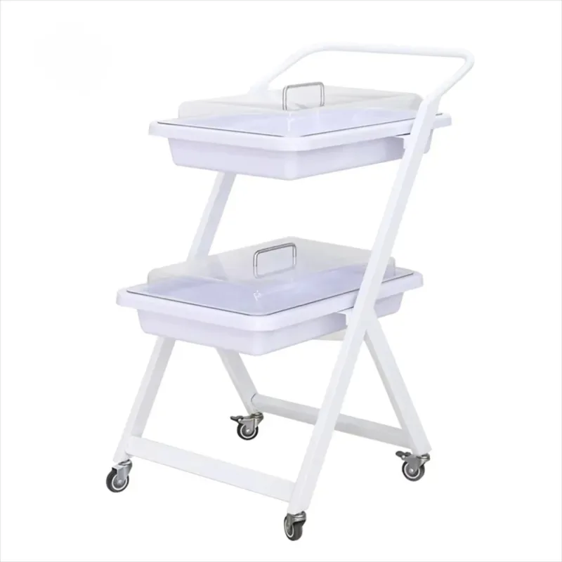 Endo System Cart with ABS+304 Stainless Steel 4 Wheels 2/3 Layers