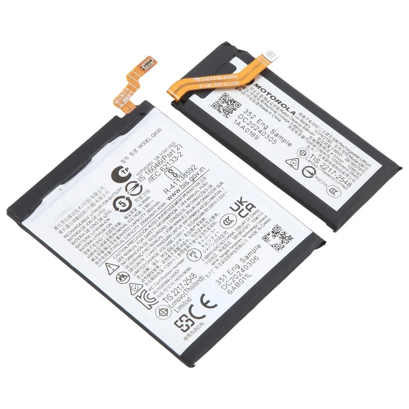 For Motorola Razr 50 Ultra QR30/QR10 2832mAh/998mAh Battery Replacement
