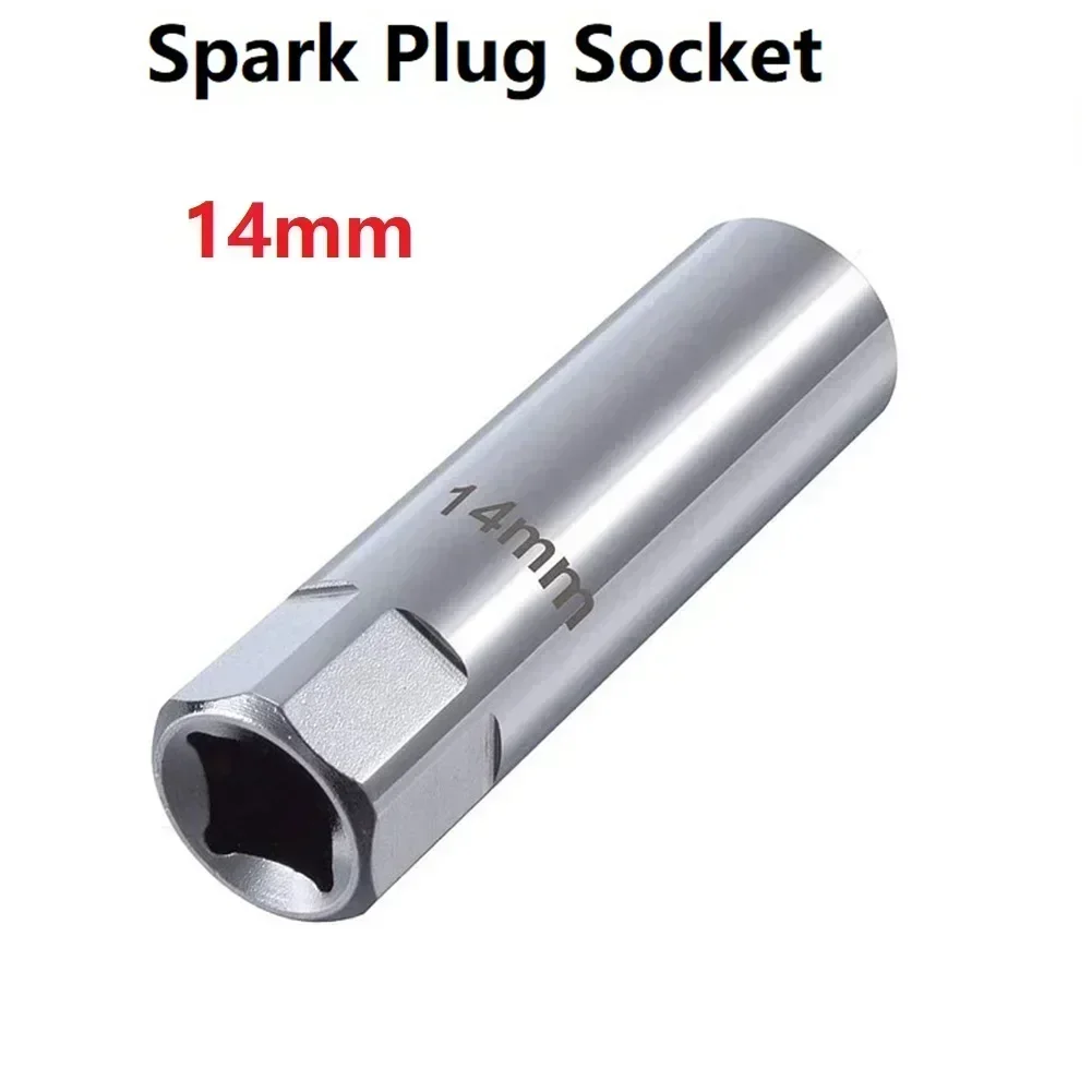 Wrench Spark Plug Socket 3/8 Inch 62mm Chrome Vanadium Steel Silver Sleeve Socket 12-point Tool 2021 New Cheap