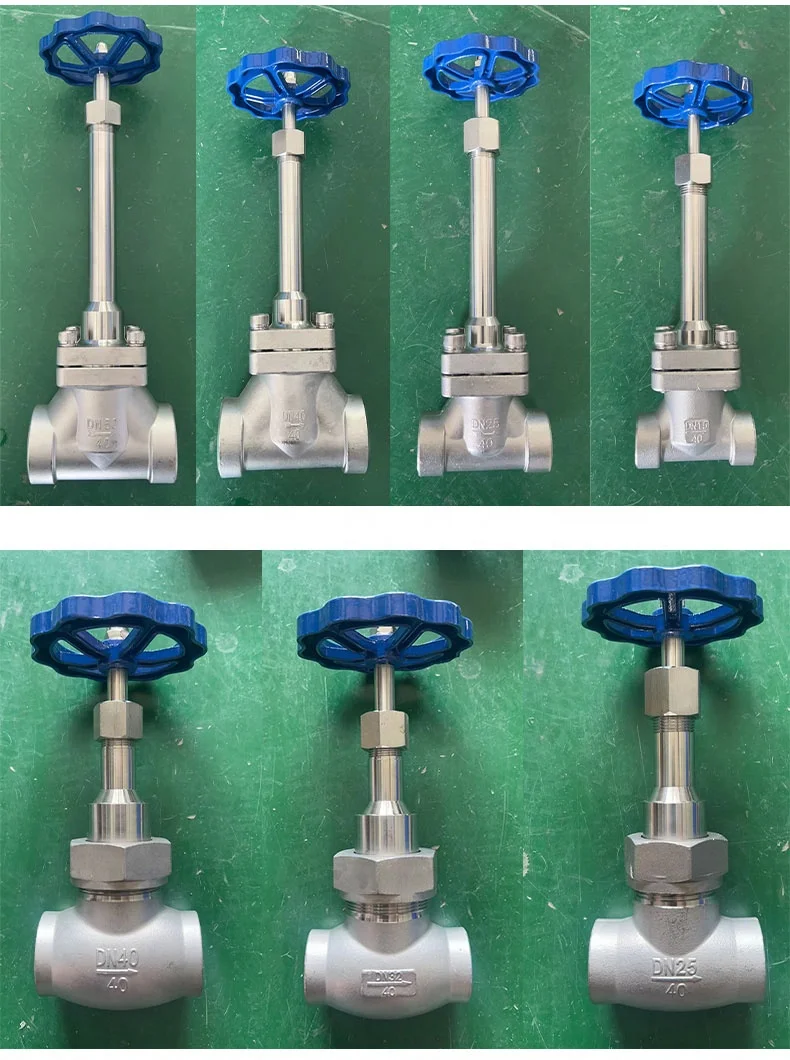 China Nitrogen Cryogenic Short Stem Flange Type Globe Valve Stop Control Valve