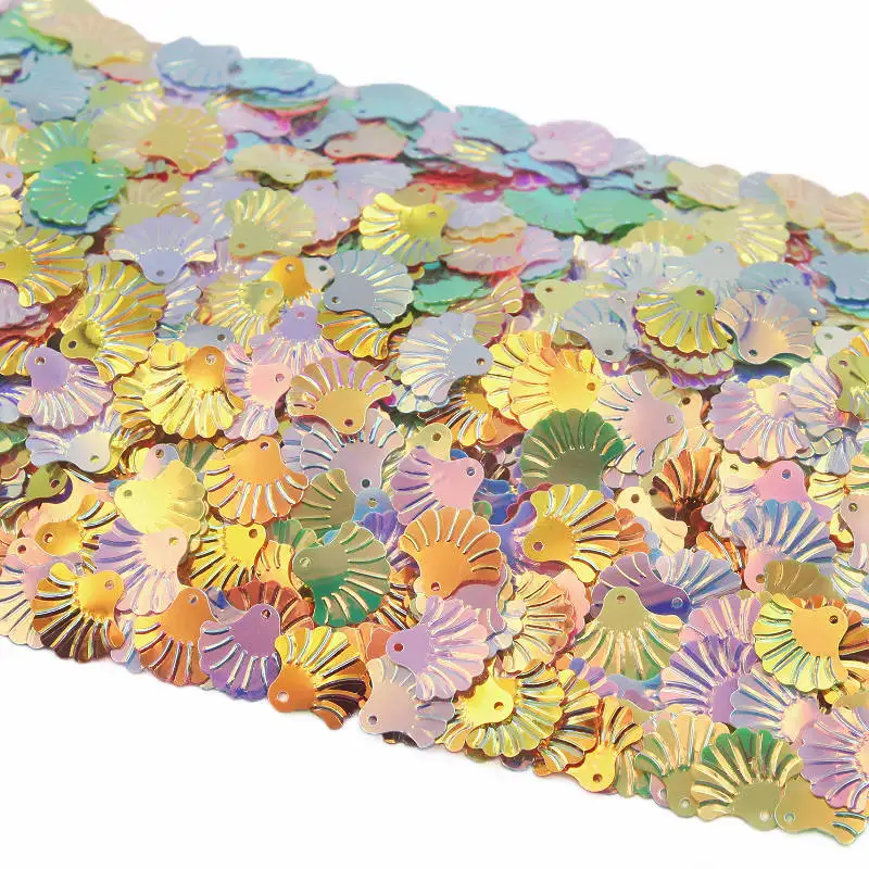 200-1000Pcs Colorful Sequins With Hole PVC Leaf Paillettes Clothing Sewing Craft DIY Earrings Accessories Scrapbooking Material