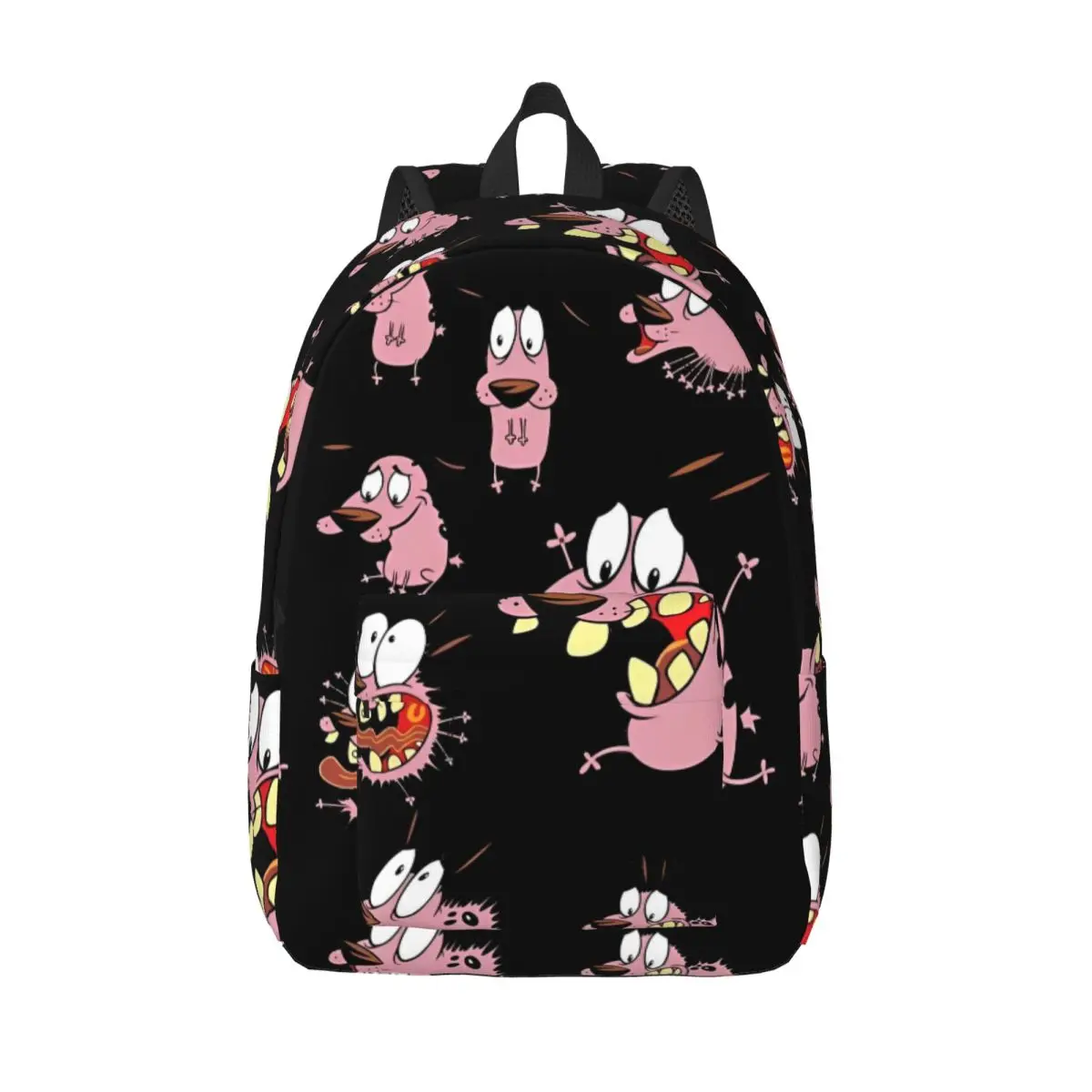 Cowardly Dog Cool Couraged Backpack Lightweight High School Business Daypack for Men Women College Shoulder Bag