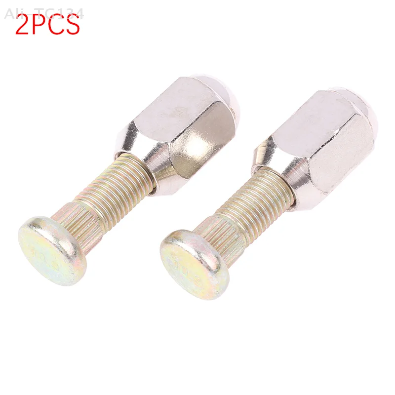 2세트 M10x1.25 10.9 강철 육각 너트 스플라인 스크류 키트 ATV 고카트 UTV 버기 쿼드 더트 바이크 모토 휠 허브 차량 액세서리