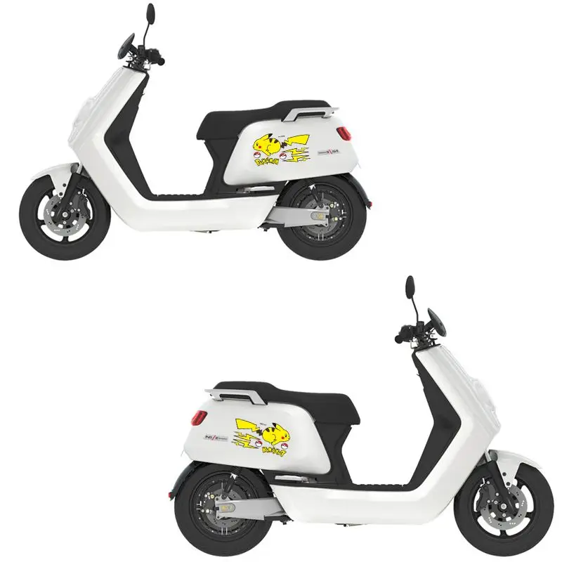 Pikachu car stickers motorcycle electric motorcycle cartoon personality body scratches occlusion decoration stickers