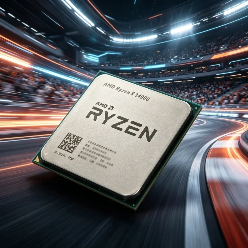 Excelente CPU AMD Ryzen 5 3400G R5 3400G de 3.7GHz, cuatro núcleos, ocho hilos, 65W, YD3400C5M4MFH, con zócalo AM4 integrado (piezas sueltas)