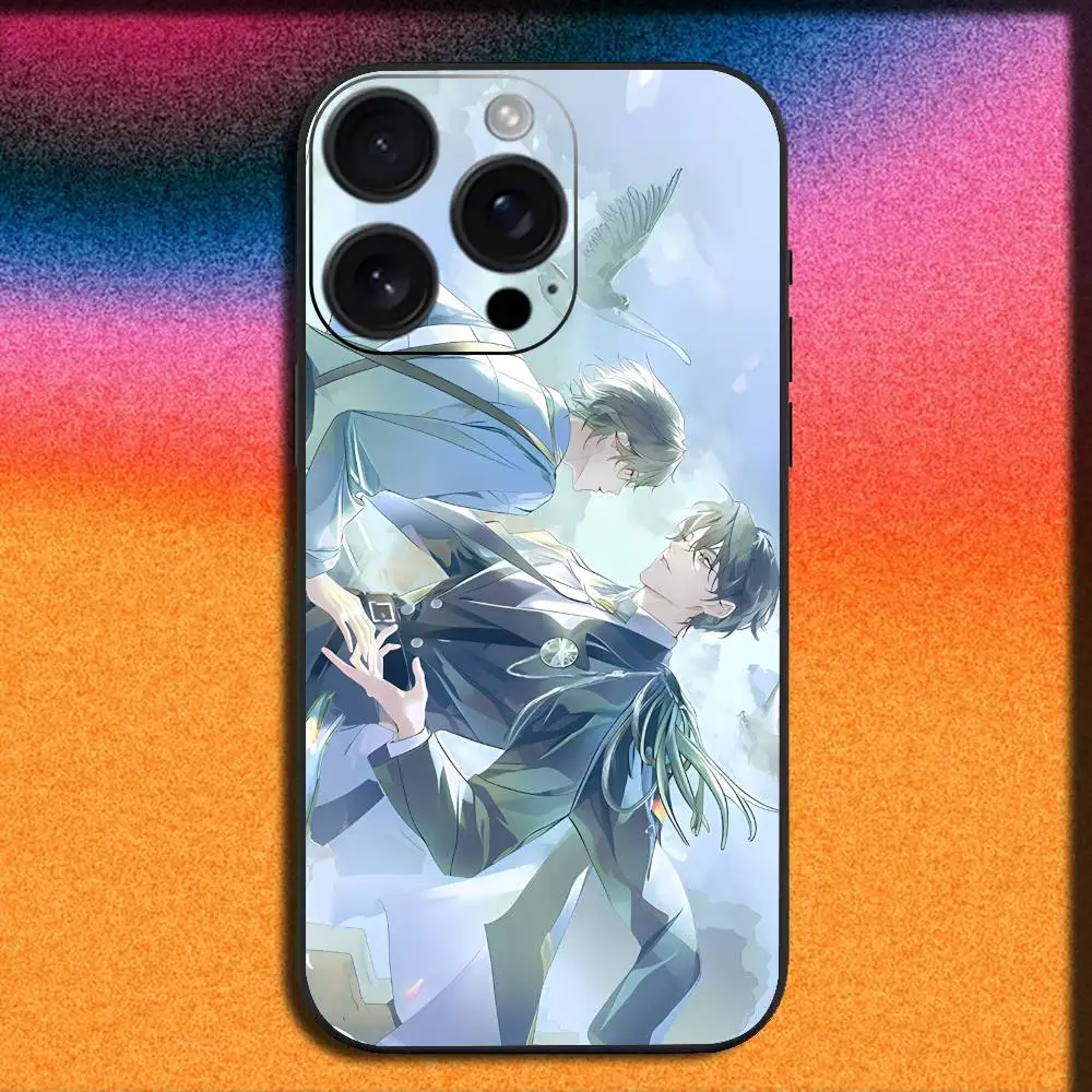 Custodia per telefono L-Little Mushroom Comics per iPhone 17,16,15,14,13,12,11,Pro,Max,Plus,E,SE4,Air,Mini Cover nera