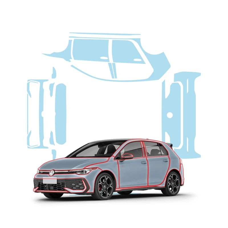 

PPF for Volkswagen Golf GTI paint protection film TPU transparent scratch-resistant kit, invisible car accessories