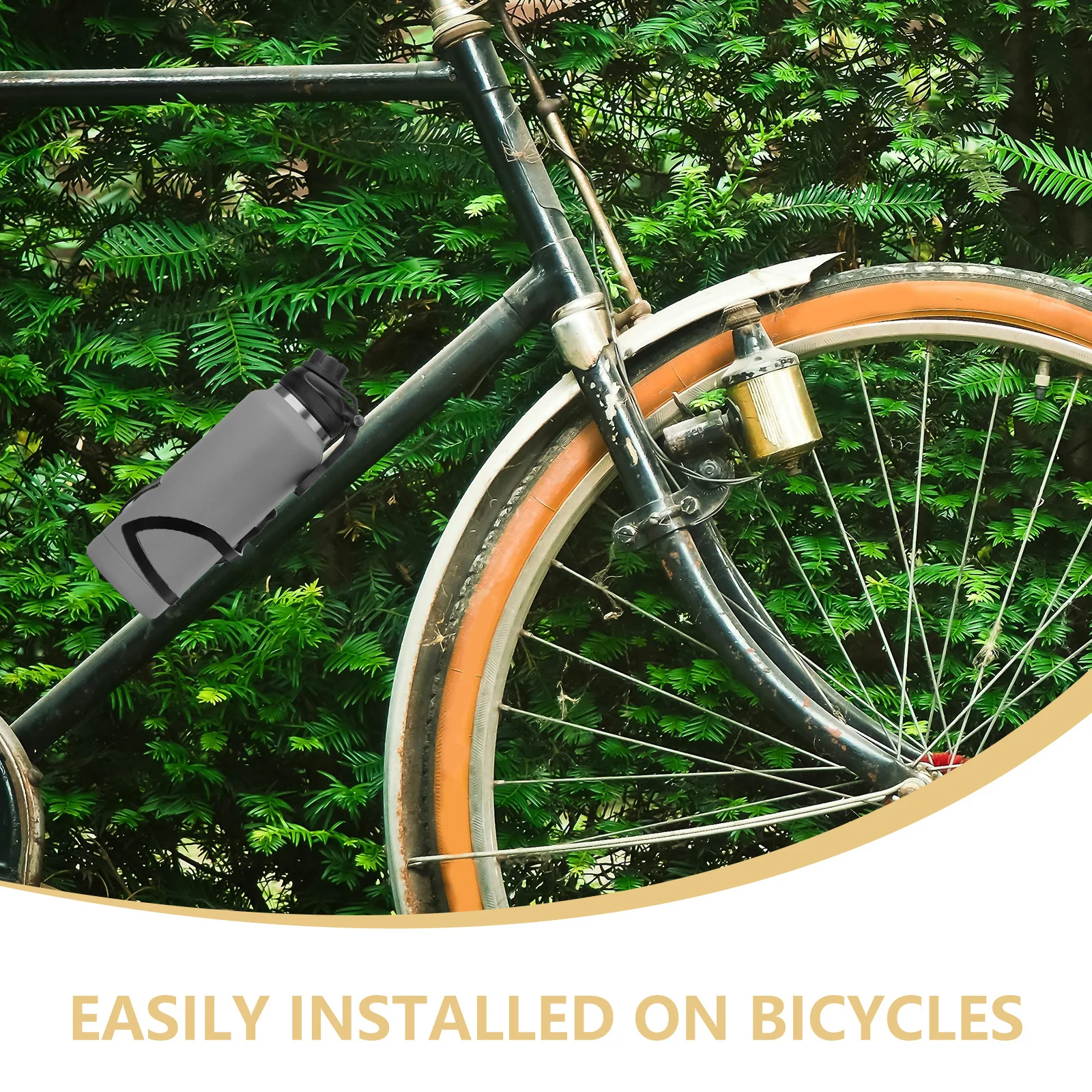 2Pcs Bike Cup Holder Stylish Practical Aluminum Alloy Secure Drink Accessory for Outdoor Sports Bicycle Cup Holder