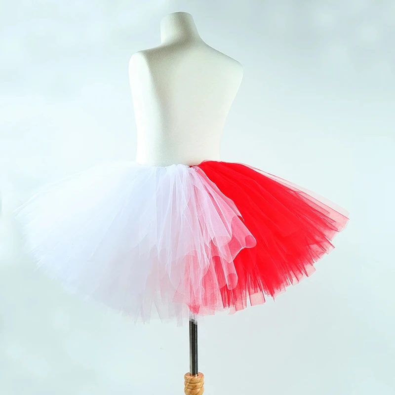 White Red Devil Angel Costumes for Girls Demon Angel Halloween Fancy Skirt for Kids Carnival Party Outfit with Horns Wings Fork