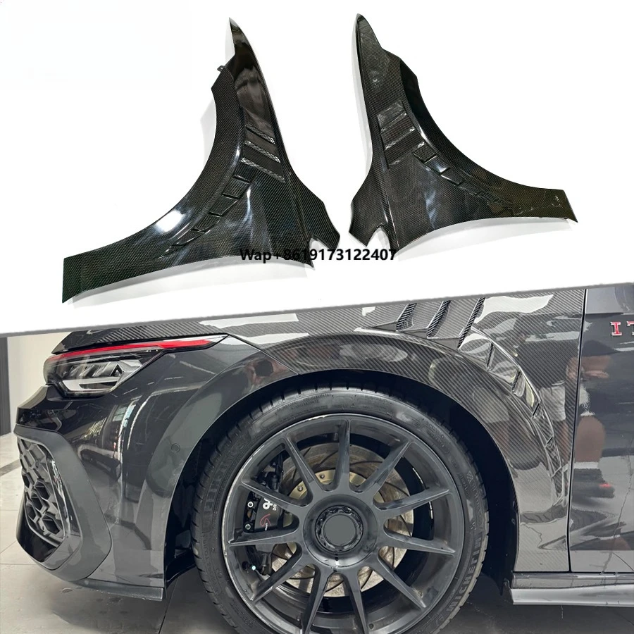

Dry Carbon Fiber Front Side Fender Flares for 8 GTI 2021-UP Front Vented Fenders Car Accessories