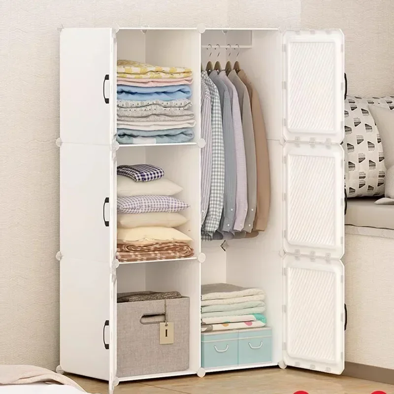 Clothes Display Wardrobe Storage Organizer Bedroom Partitions Closet Cube Minimalist Nordic Vestidores Lounge Suite Furniture