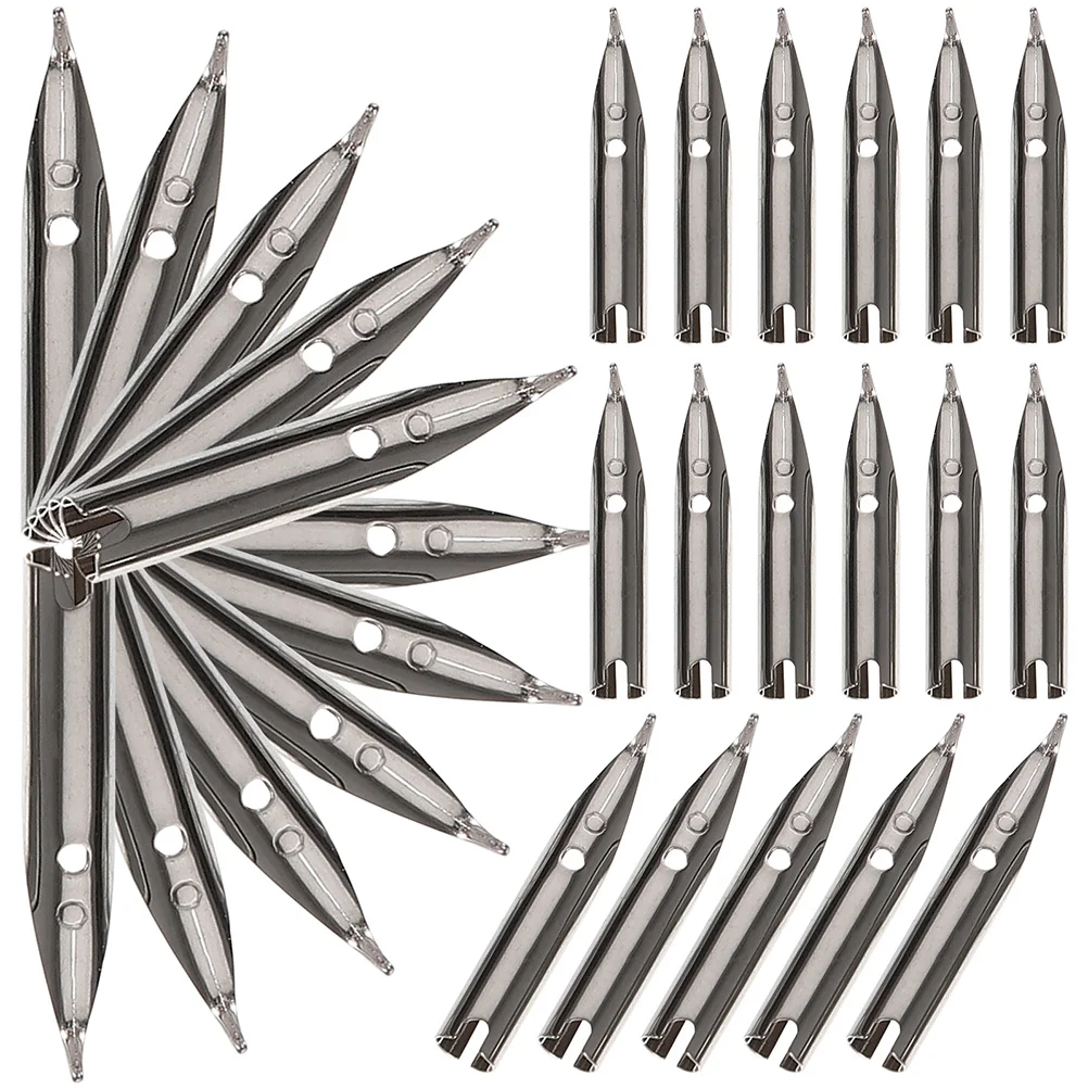 15 Pcs Pen Replacement Tips Fountain Universal Metal Calligraphy Nibs Tool Student