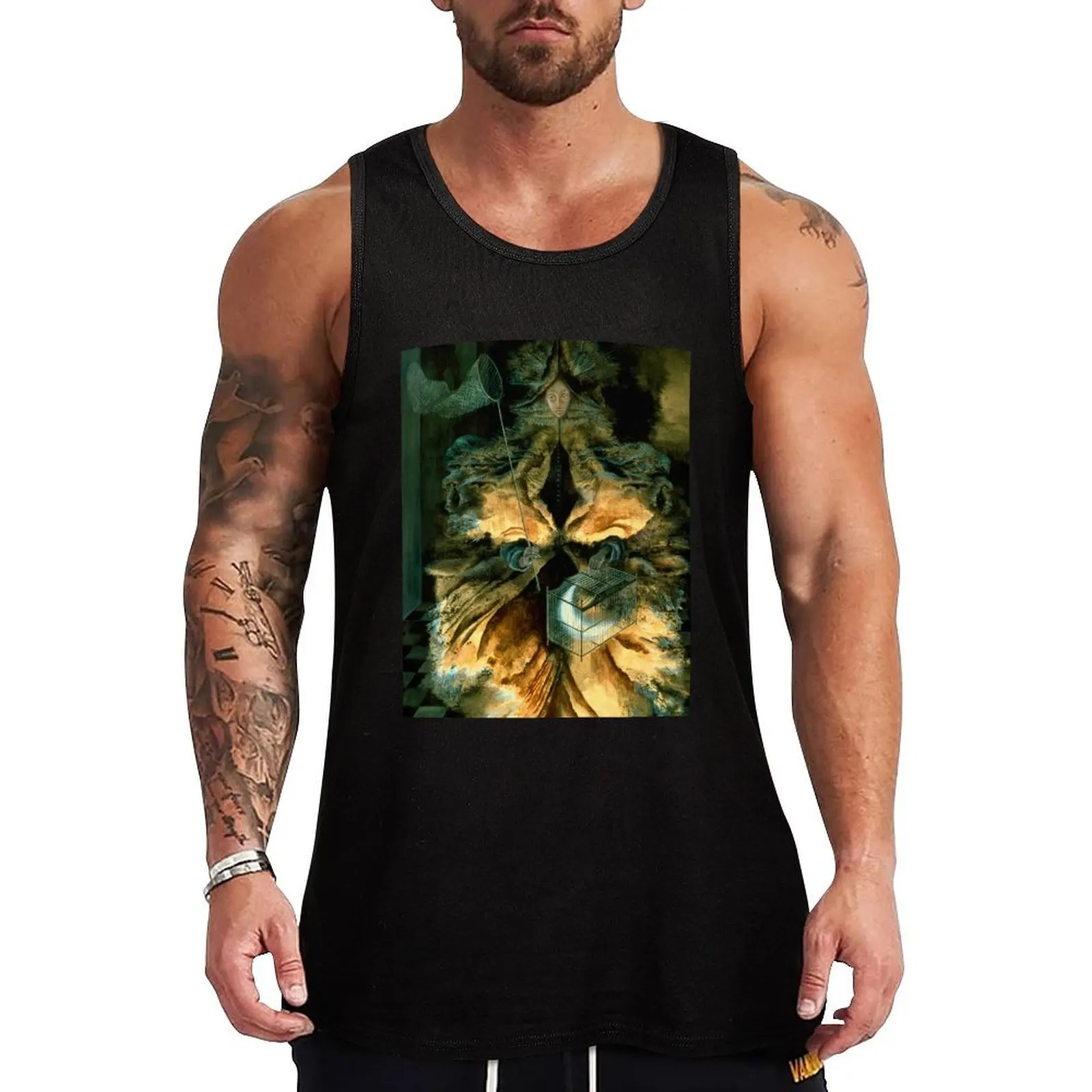 

Star Huntress, by Remedios Varo Tank Top singlets for men training weight vest T-shirt for fitness Sports shirt man