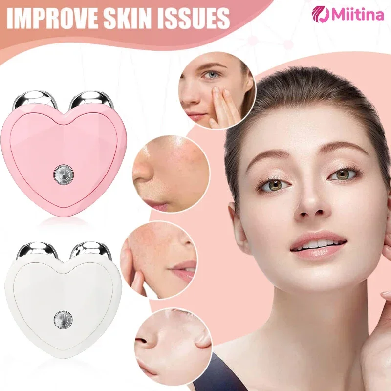 Electric Facial Lifting Device Facial Roller Massage Micro Current Sound Wave Vibration  Microcurrent  Spa  Skin Tightening