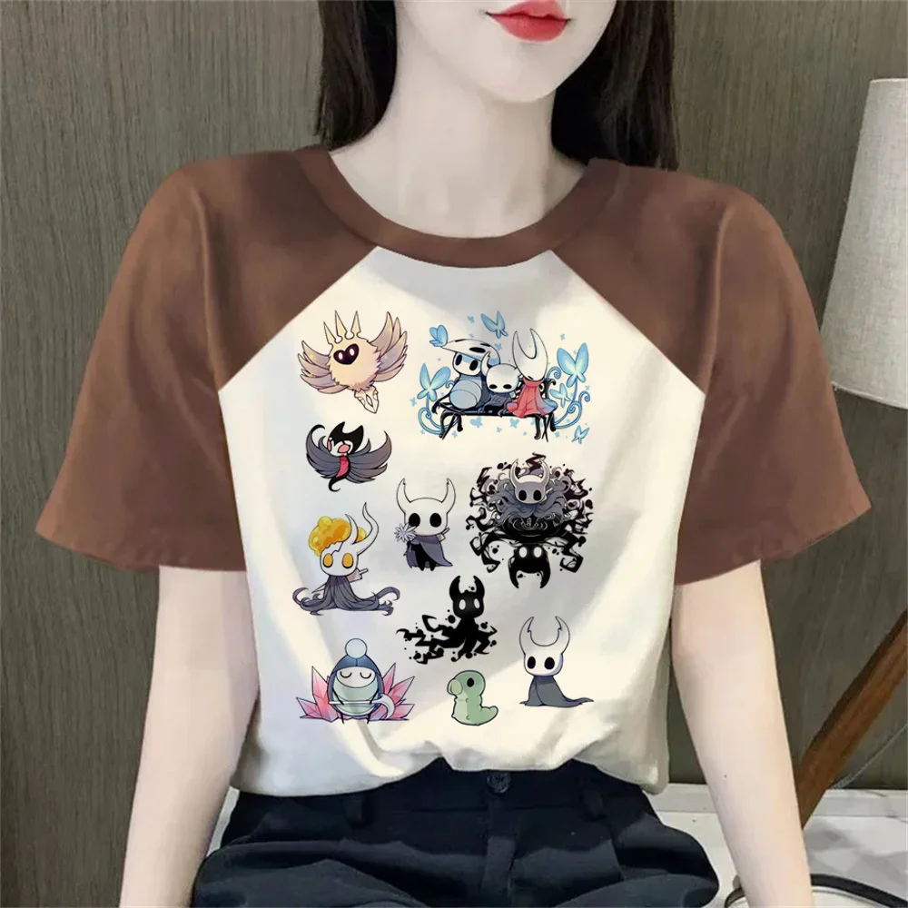 Hollow Knight t-shirt girl Y2k Retro Digital 80s t shirt Punk Graphic hip hop Digital