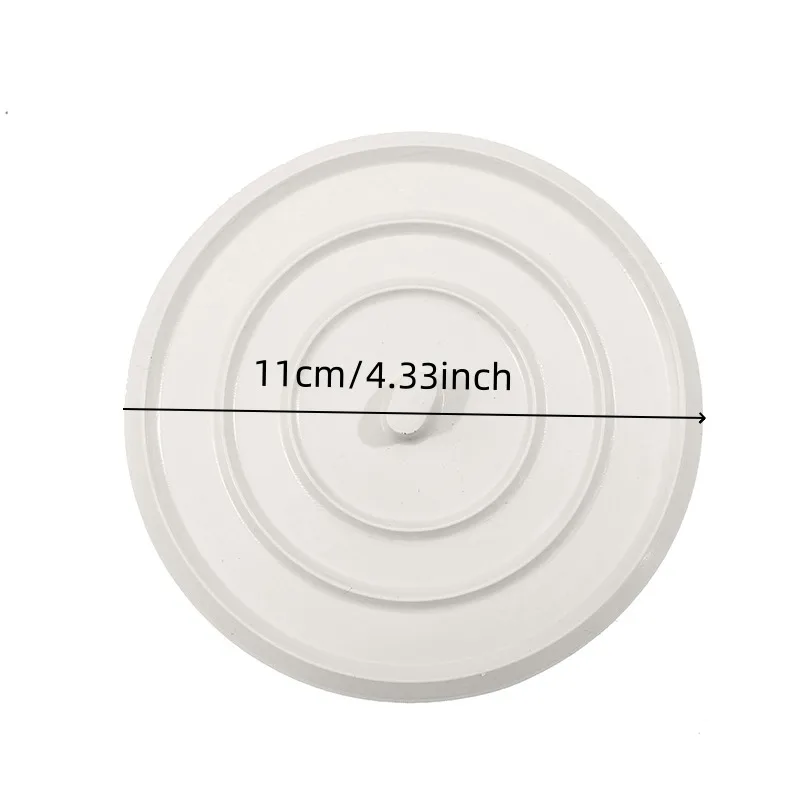 11cm Large Silicone Bathtub Stopper Sink Hair Stopper Tub Flat Plug Stopper Bathroom Accessories Leakage-proof Drain Cover