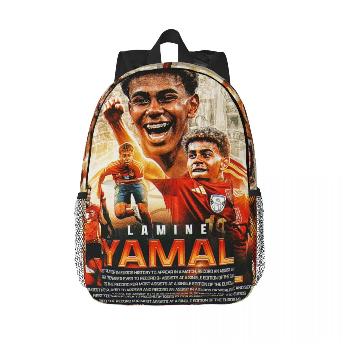 

Рюкзак Lamine Yamal Num 19, Лидер продаж, рюкзак большой емкости для мальчиков и девочек, сумка для книг, сумки на плечо для мужчин, женщин, детей, школьная сумка