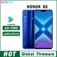 HONOR 8X Smartphone Global firmware CPU Haisi Qilin 710 rear camera 20MP 6.5-inch 3750mAh  Dual SIM used phone
