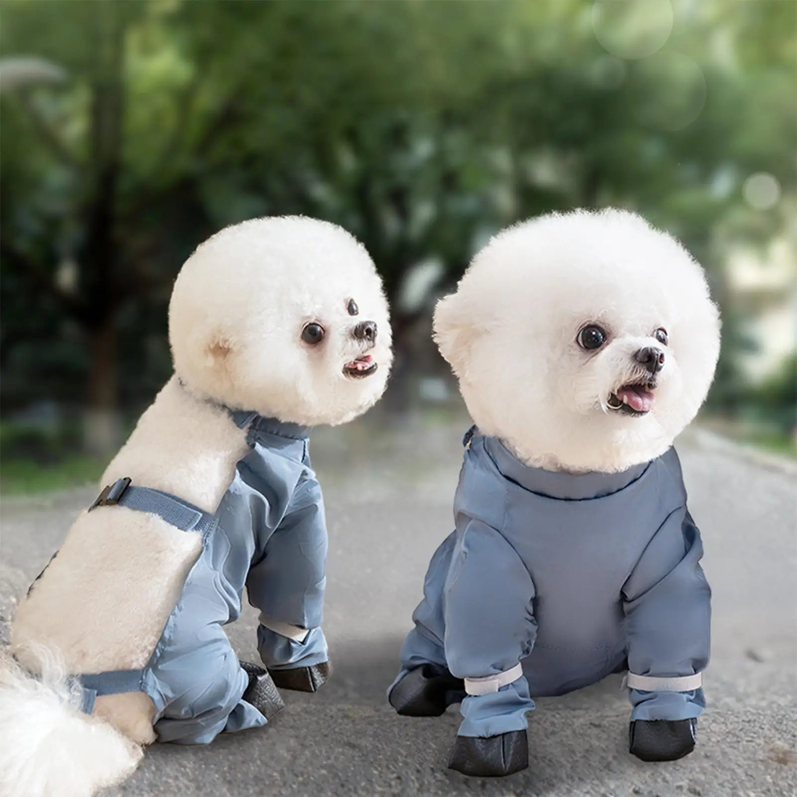 Wasserdichte Hundestiefel mit Riemen, einfach anzuziehen, bleiben an Ort und Stelle, rutschfest bei jedem Wetter, wasserdichte Hundeschuhe, Leggings, nie verlierbare Stiefelsocken. – Detail 10