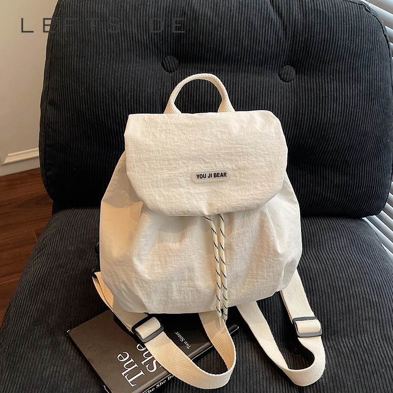 

LEFTSIDE Women's Cloth Small Backpacks 2025 New in Fashion Summer Backpack for Teens​​ Girls School Bag Cute Travel Back Pack