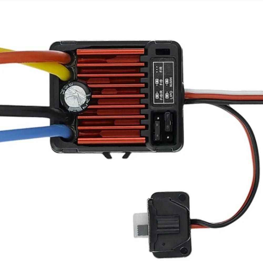 FATJAY Hobbywing QuicRun 1625/1060 25A/60A ESC Brushed One-way Dual-way Climbing Speed Controller for 1/10 1/16 1/18 Car