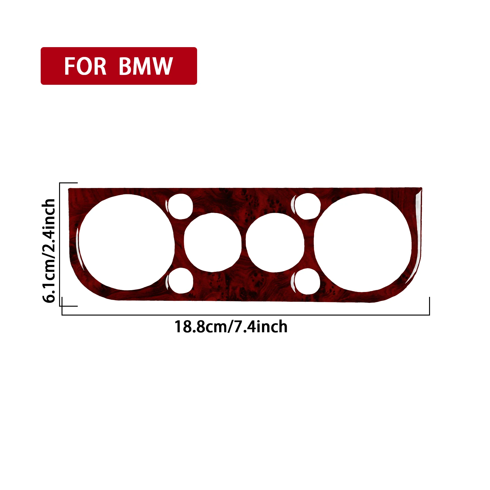 

Car Central Control Air Conditioning Button Panel Wood Grain Interior Accessories Sticker FOR BMW 3 Series E36 1994 1995 1996