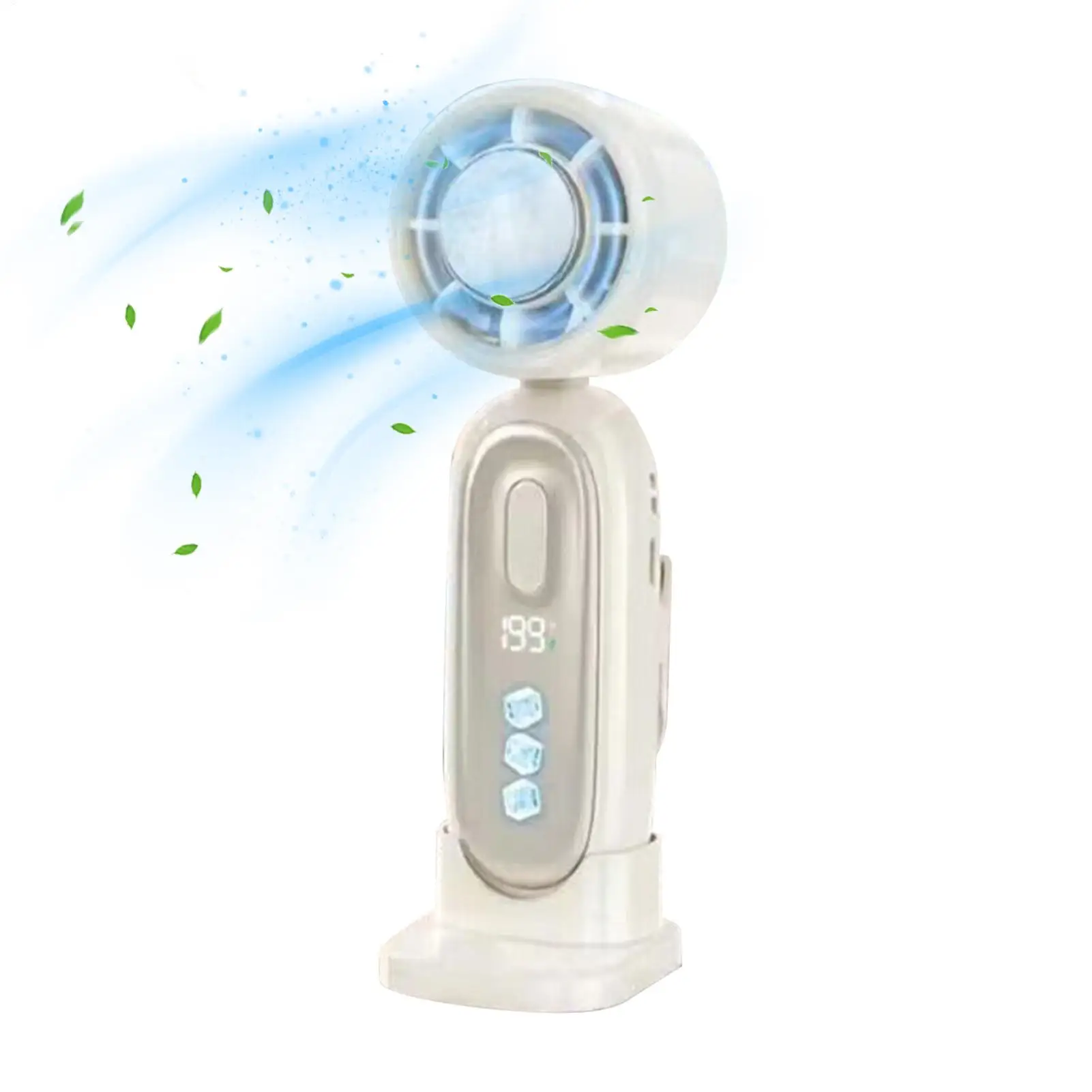 

Portable Fan For Travel LED Display Rechargeable Foldable Mini Battery Operated Hand Held Fan For Travel Summer Camping Hiking