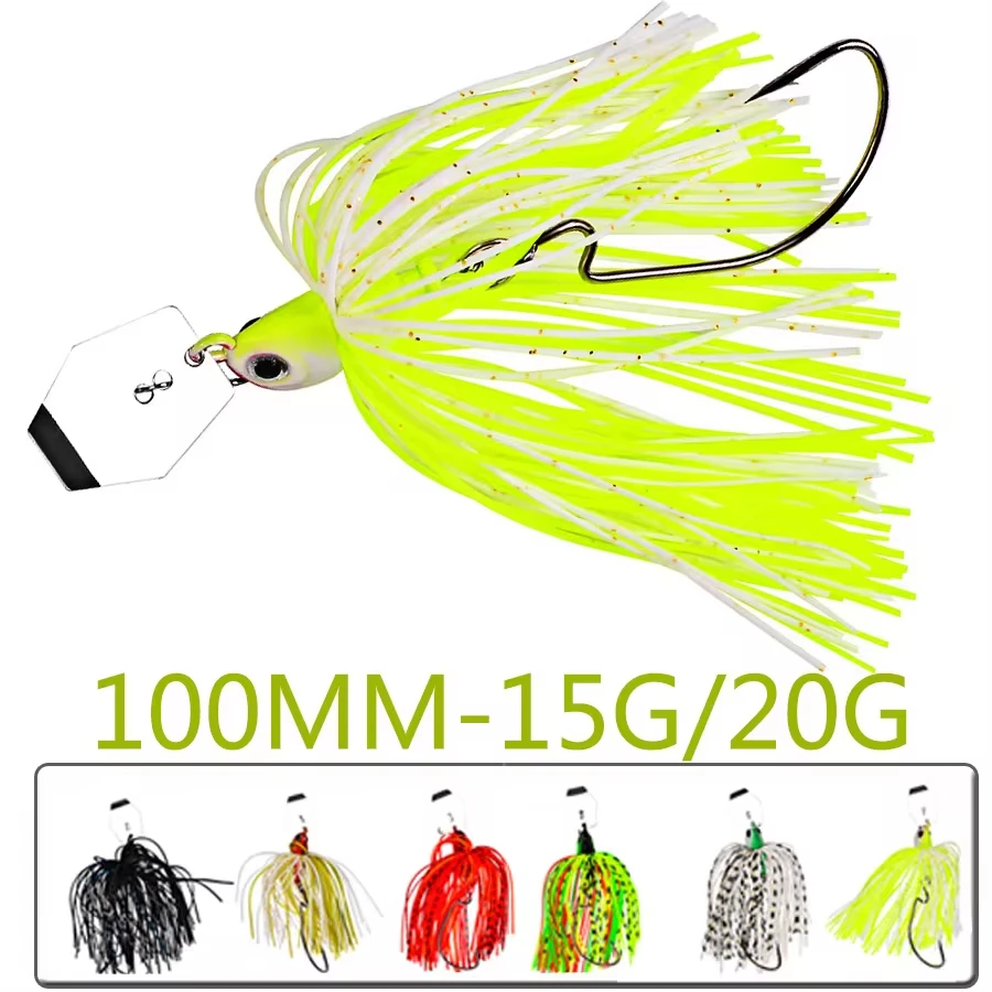 Spinnerbait 12-255G bait Bass Fish Metal Bait Sequin Beard Pike Fishing Tackle Jigs Spinner Fishing Lure with hook