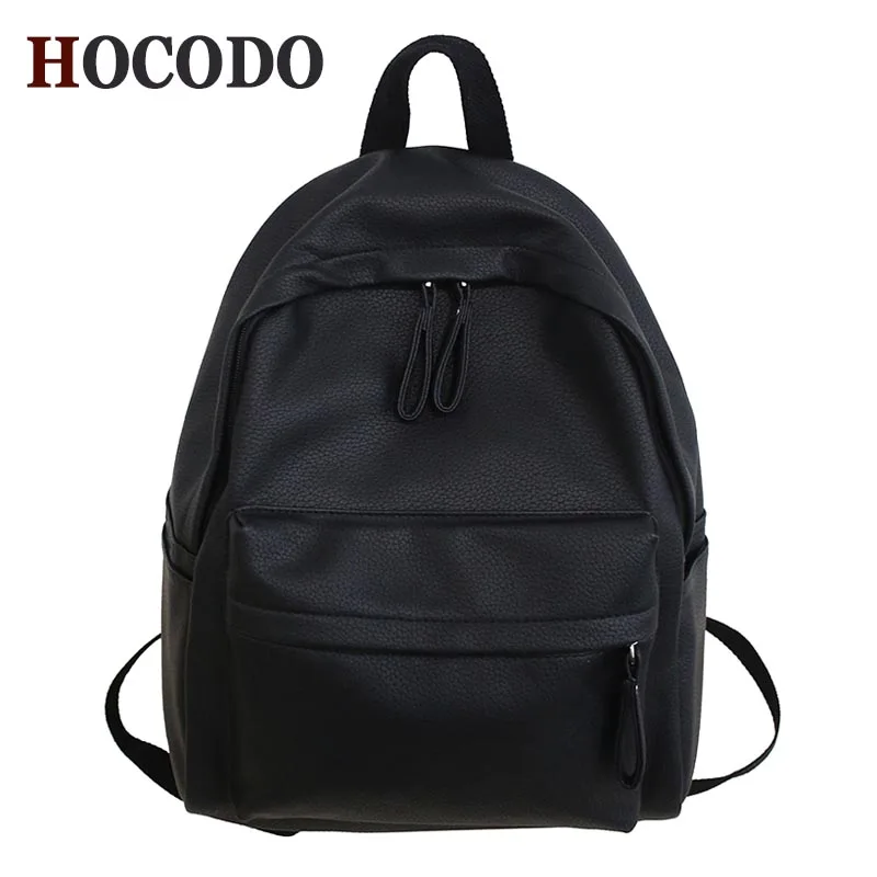 HOCODO Women Pu Leather Backpacks High Quality 2011 Female Fashion Backpack Classic School Shoulder Bagpack Ladies Travel Bags