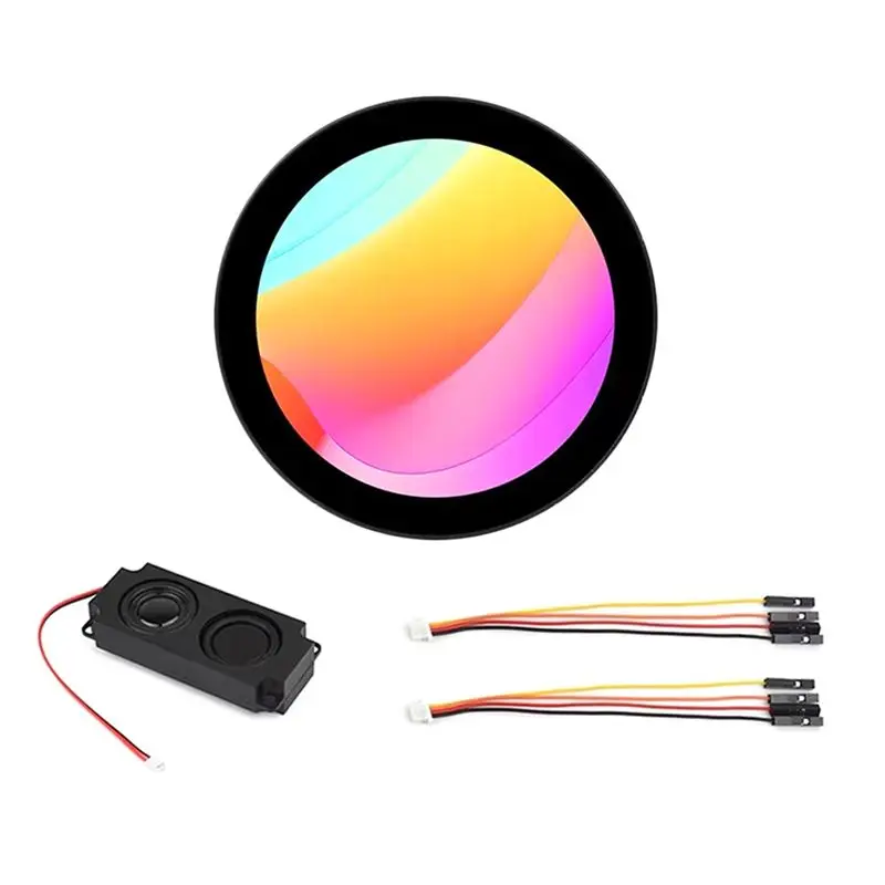 4Inch Round Touch Display 800X800 Resolution IPS Screen 10-Point Multi-Touch Supports Deepseek AI Voice Interaction
