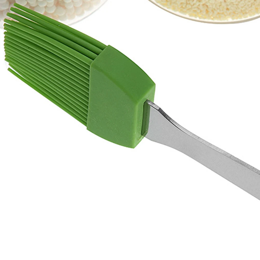 

2Pcs Heat Resistant Silicone Bbq Grill Brush for Steaks Chicken Fish Vegetables Easy Clean Non Shedding Basting Tool