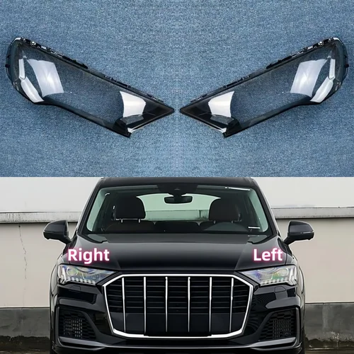 Für Audi Q7 2020 2021 2022 Scheinwerfer Objektiv Lampenschirm Auto Scheinwerfer Objektiv Glas Lampenschirm Lampe Abdeckung Scheinwerfer Abdeckung