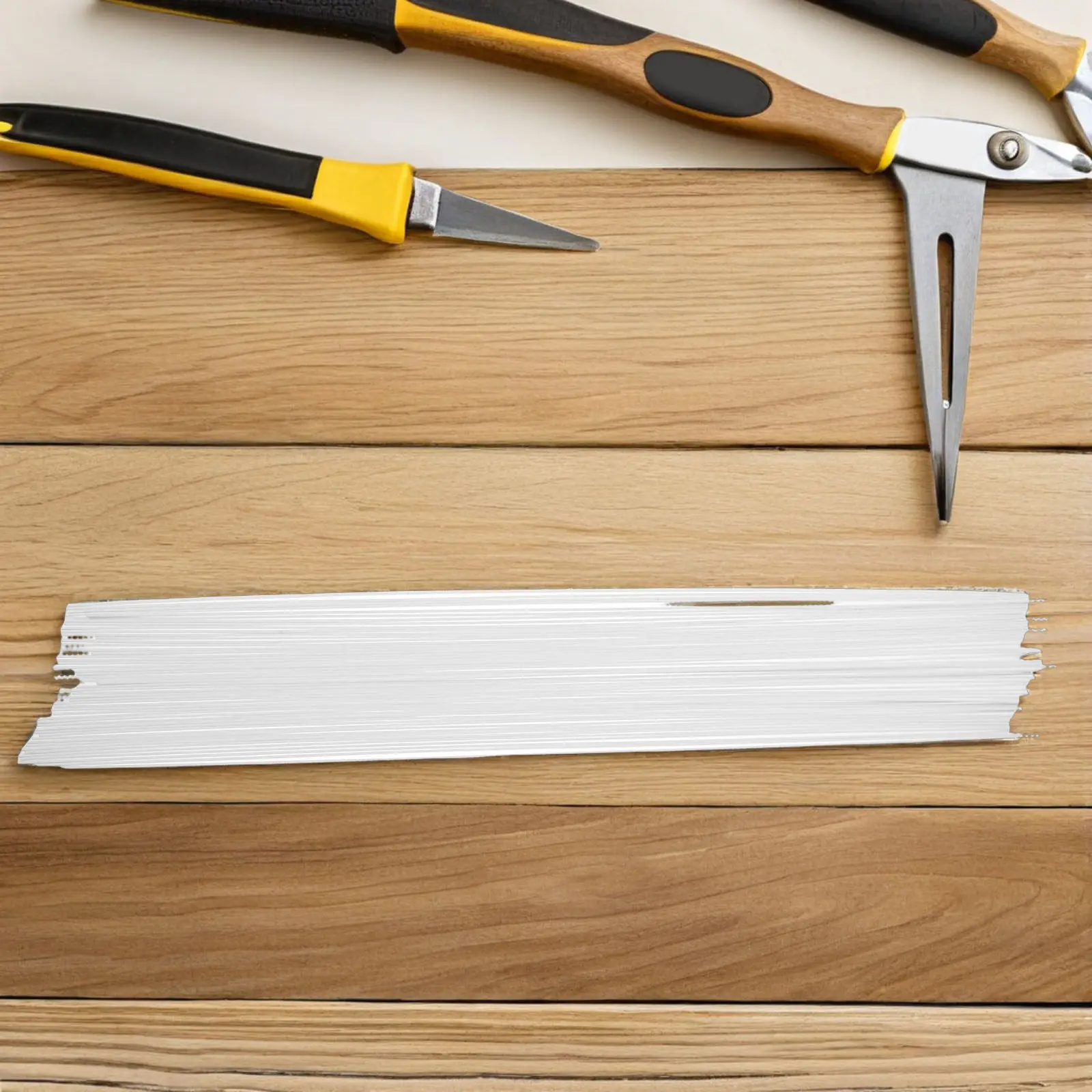 50Pcs White Plastic Modeling Rods 50Cm Square Cross Section Solid Lightweight Bars for Architectural Models DIY Crafts