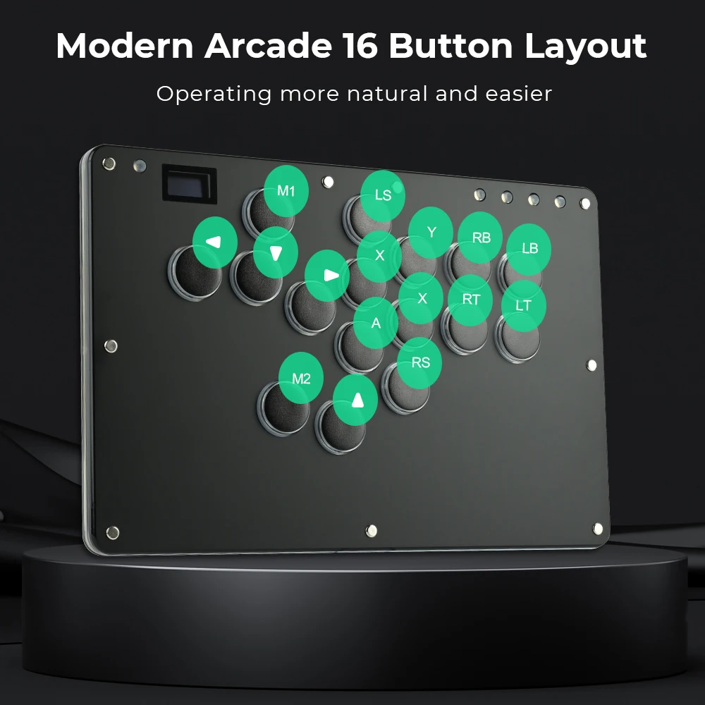 Haute42 T16 Black Stickless Hitbox Controller Leverless Arcade Fightstick For PC/PS4/PS5/Switch Fighting Game Hitbox Leverless - view 4