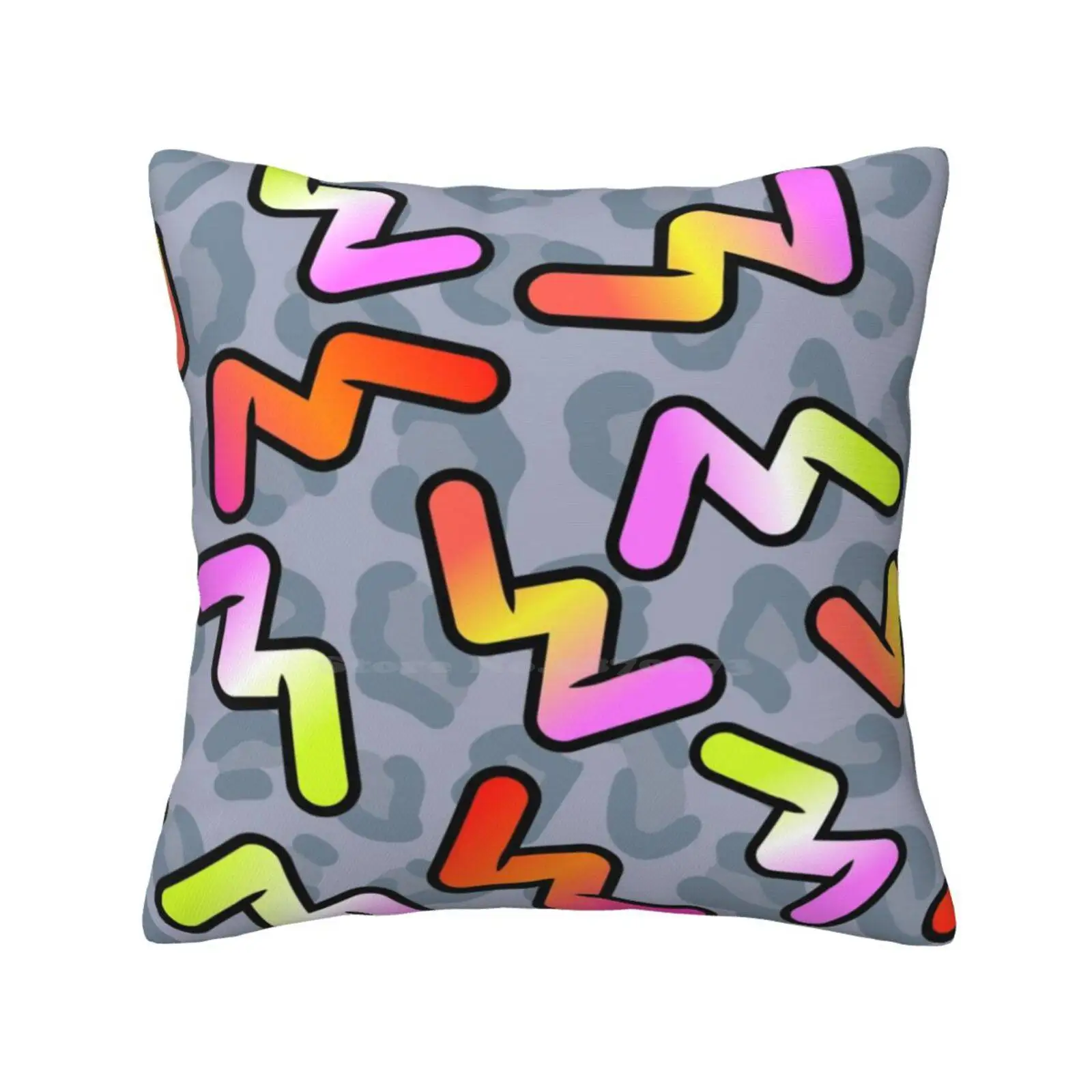 Daniel Ricciardo-Become Unstuck 90'S Pattern Funny Cute Decor Square Pillowcase Car Racing Cars Become Unstuck Race Daniel