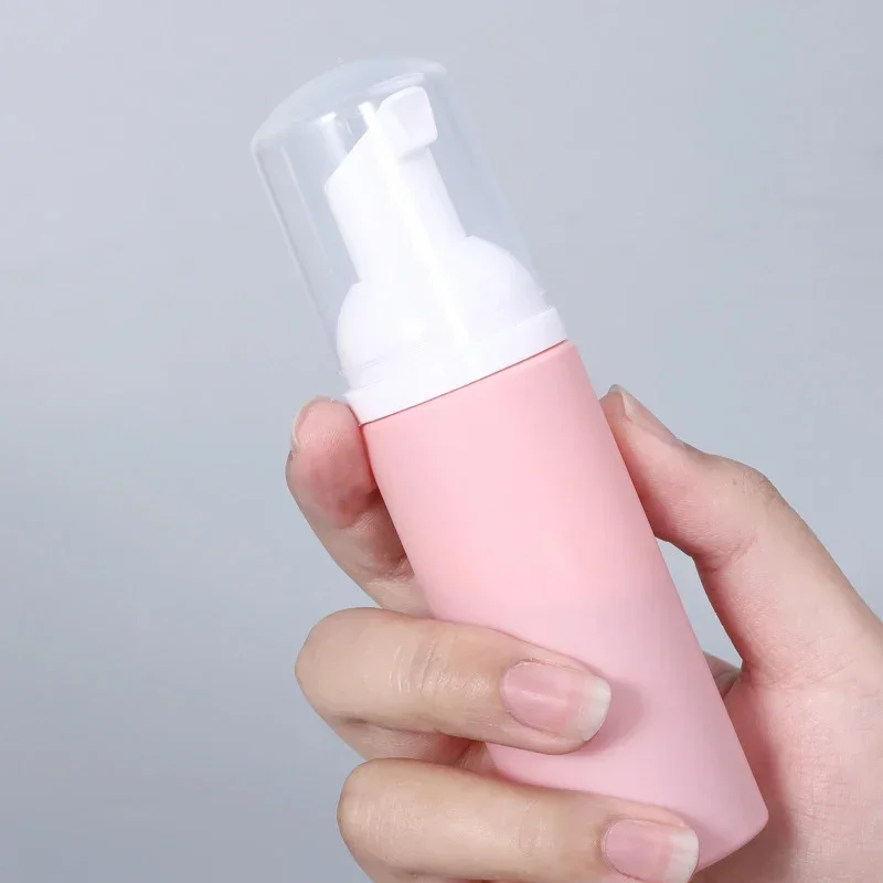 10Pcs 50ml Refillable Foam Pump Bottles Empty Shampoo Cleanser Soap Containers Portable Frosted Mousse Sample Bottles For Travel