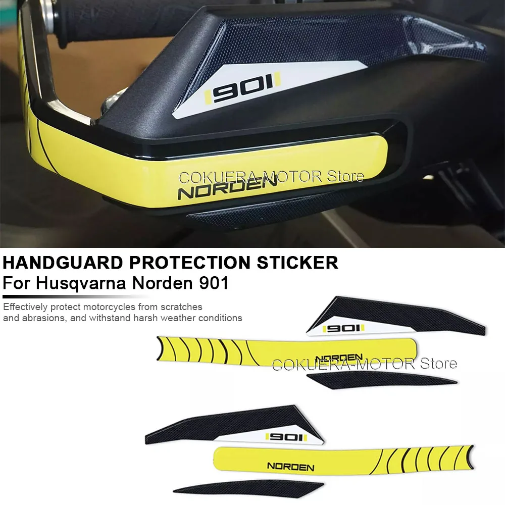 

Motorcycle 3D Epoxy Resin Sticker Anti Slip Scratch Protective Sticker Handguard Protection Sticker For Husqvarna Norden 901