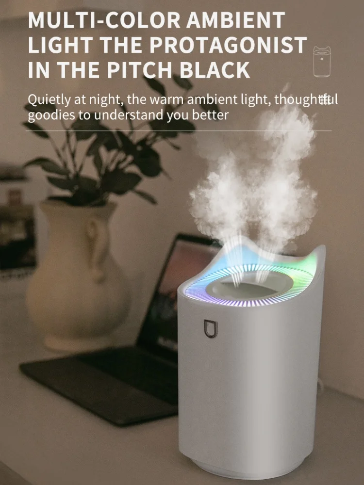 2-3L سعة كبيرة فوهة مزدوجة البخاخة الحيوانات الأليفة Usb Aromafier الروائح المنزل مكتب غرفة نوم الهواء المرطب رذاذ البخاخة