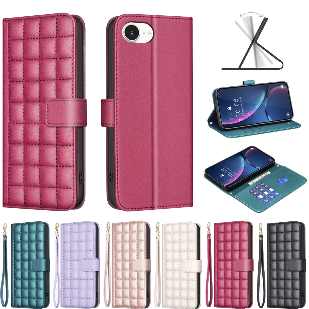 

Флип-кожаный чехол-кошелек для SAMSUNG GALAXY A14 A24 A34 A54 A05 A05S A15 A25 A35 A55 Чехол в клетку для телефона