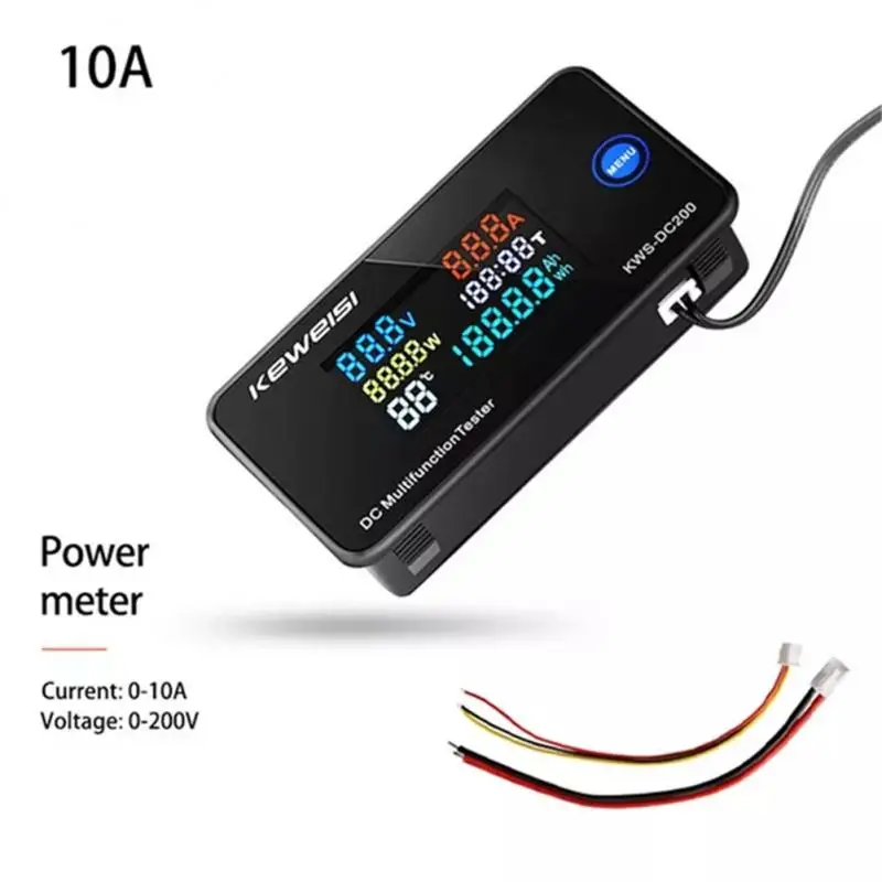 0-200V 50A 100A Voltmeter Ammeter Car Battery Tester Capacity Temperature electricity Meter monitor 12v 24v 48v 96v