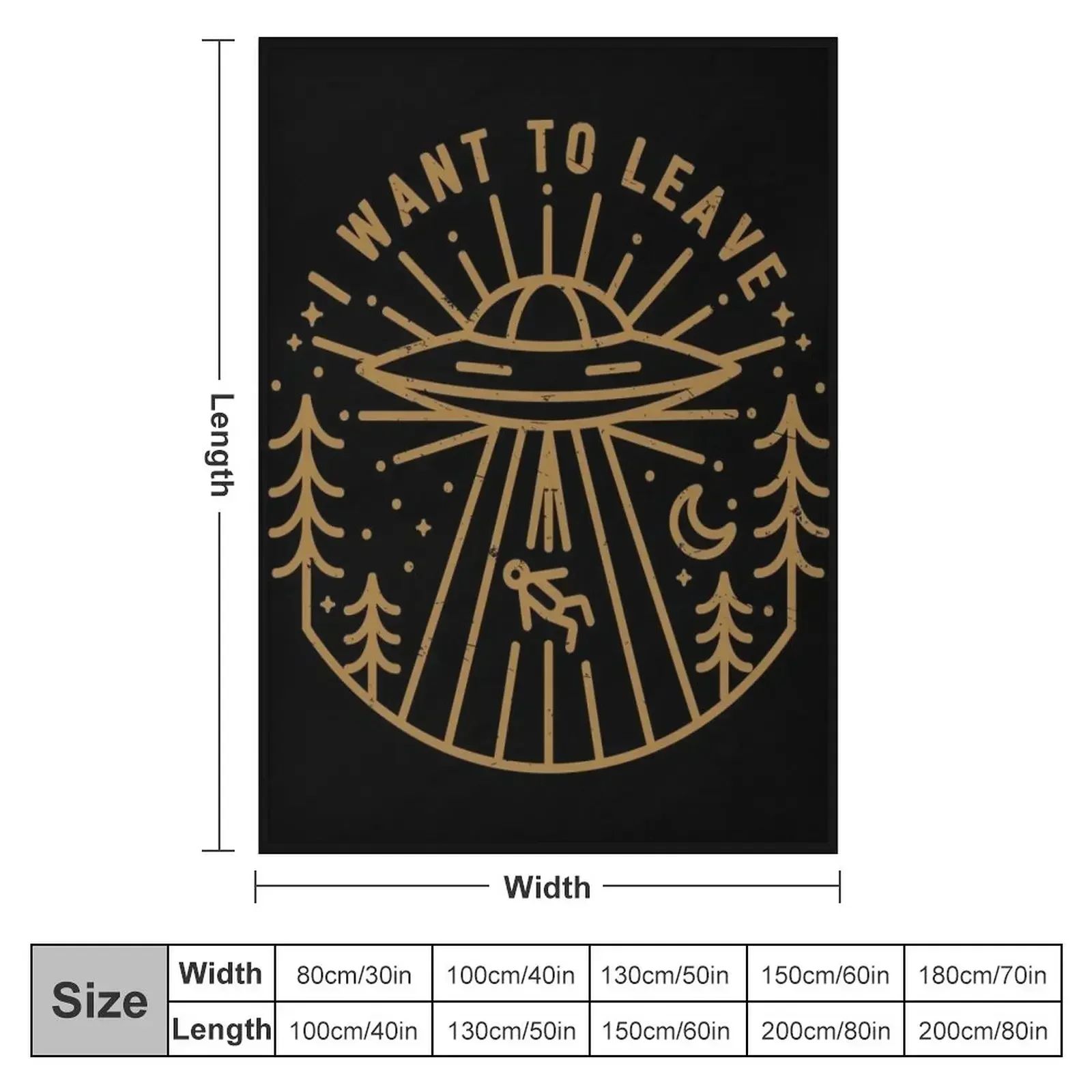 I Want To Leave Throw Blanket Kid'S Flannels Soft Beds Cute Plaid Loose halloween Blankets