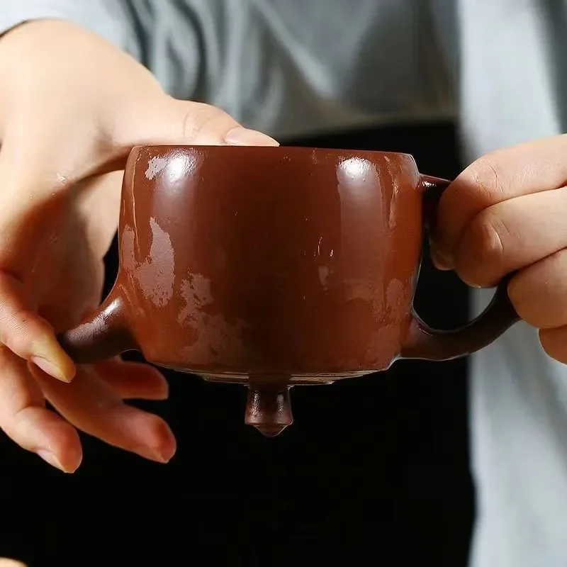 

270 мл Исин Чайник Настоящий китайский чайник ручной работы с шариковым отверстием Фиолетовый глиняный чайник Пуэр Улун Чайная посуда Кунг-фу Цзыша Чайный сервиз