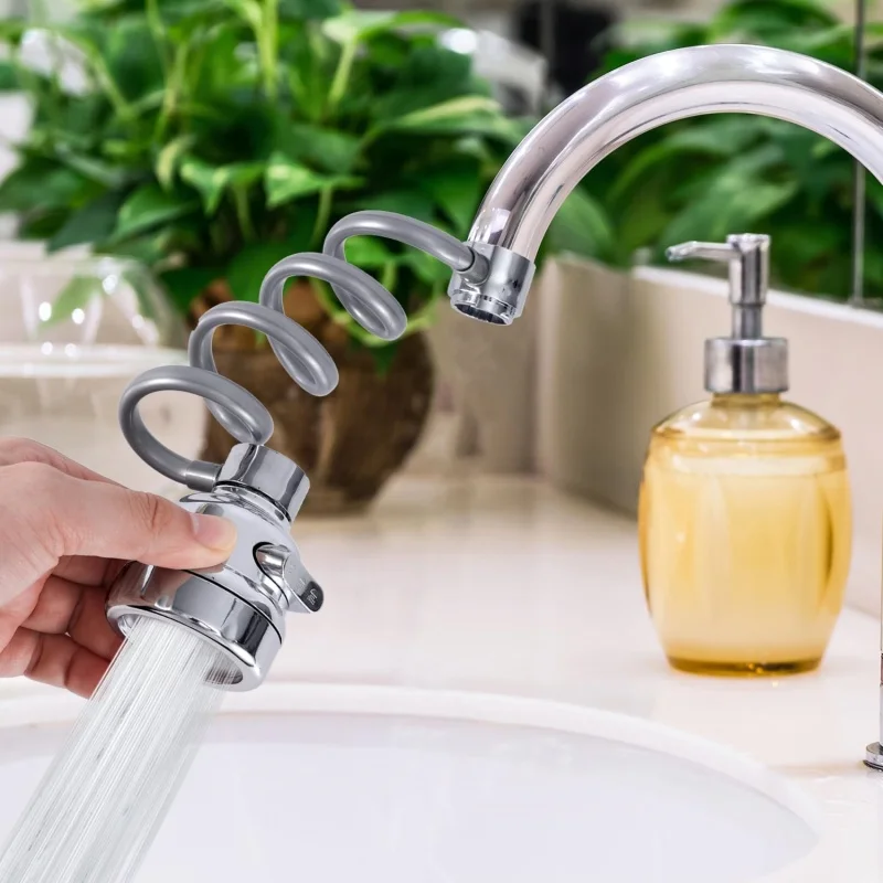New 3 Modes Sink Faucet Extension Tube 360 Degree Rotation Filter Shower Water Saving Tap Universal Kitchen Gadgets Accessories